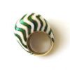 David Webb Enamel Gold Bombe Cocktail Ring - Image 2