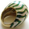 David Webb Enamel Gold Bombe Cocktail Ring - Image 3