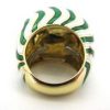 David Webb Enamel Gold Bombe Cocktail Ring - Image 4
