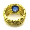 A Sapphire and Gold Ring - Image 3