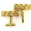 1960s Modernist Gold Cufflinks - Image 2