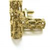 1960s Modernist Gold Cufflinks - Image 3