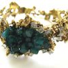 A Brutalist Emerald and Diamond Bracelet, c1970 - Image 5