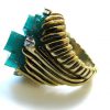 A Gold, Emerald and Diamond Ring, c1960 - Image 6