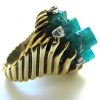 A Gold, Emerald and Diamond Ring, c1960 - Image 7