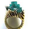 A Gold, Emerald and Diamond Ring, c1960 - Image 2