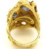 ARTHUR KING, 18k Gold, Pearl and Sapphire Ring, circa 1970 - Image 4