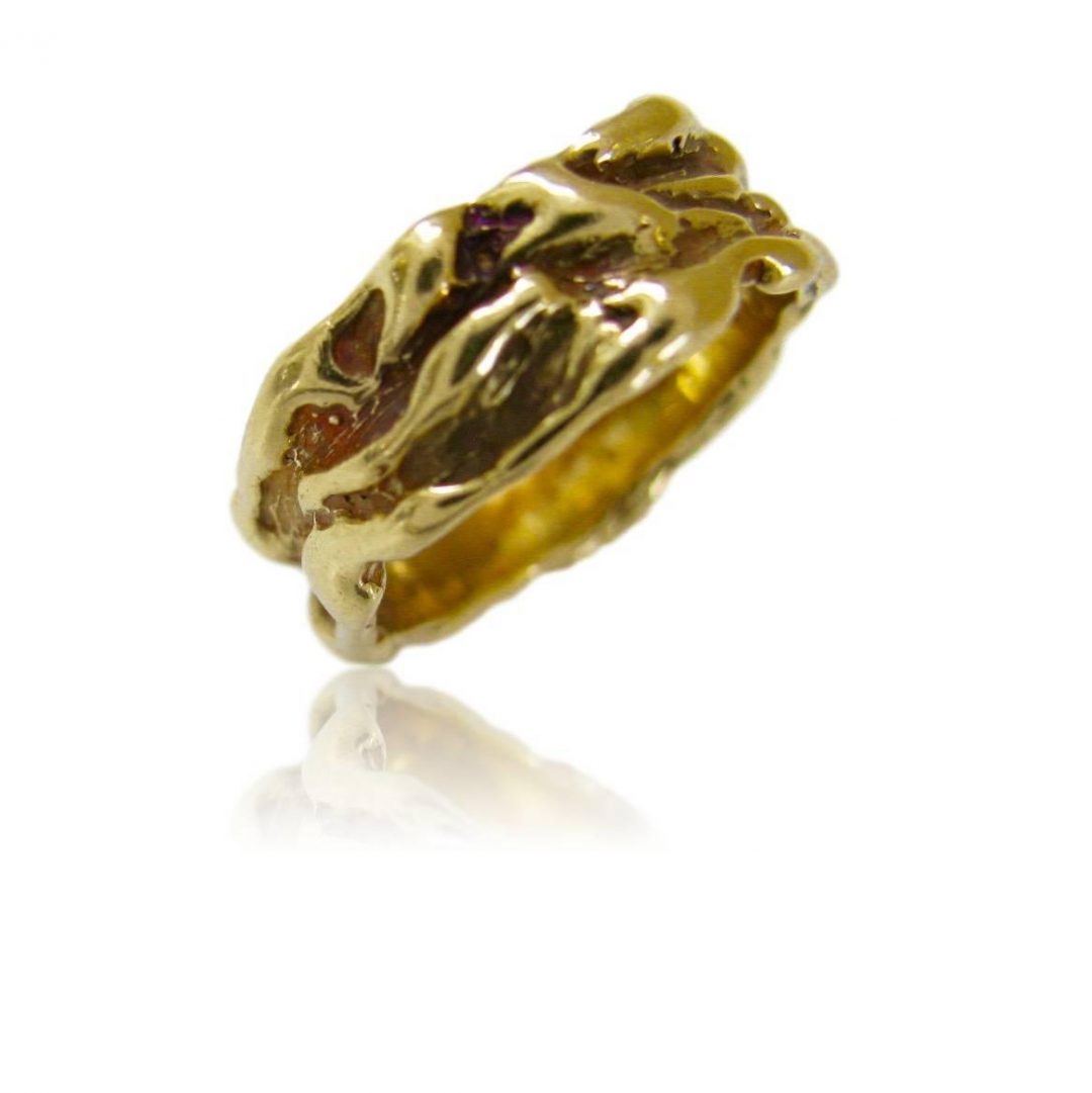Arthur King Gold Band Ring Circa 1970 - Image 4