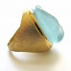 BURLE MARX, A Gold and Aquamarine Ring c1970 - Image 4