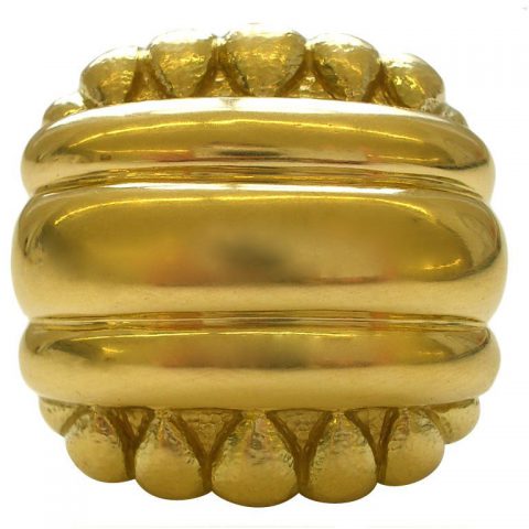 DAVID WEBB, 18k Gold Ring, estate of Audrey Meadows
