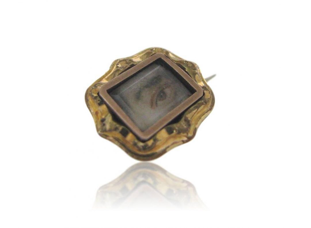 Diminutive Lovers Eye Pin 19th Century - Image 5