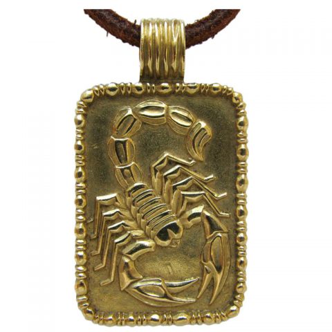 FRED of PARIS, A Gold Scorpion Pendant, c 1970