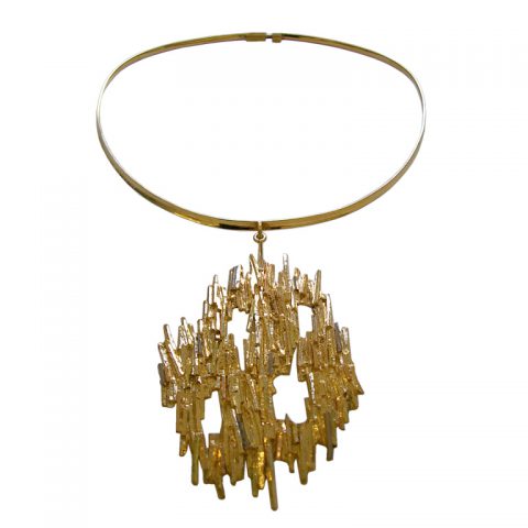 Gold Choker and Pendant c1960
