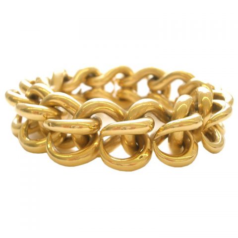 Gold Link Bracelet by Van Cleef and Arpels,France, circa 1960