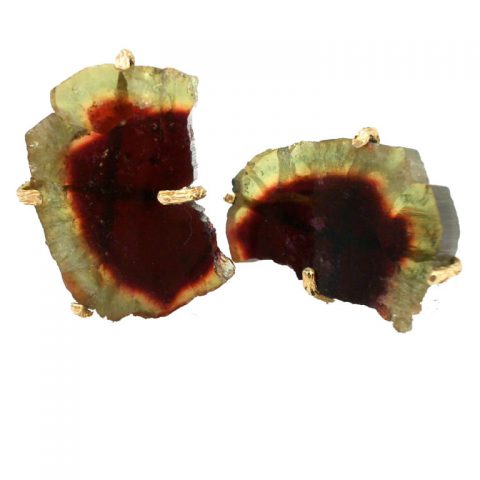 Gold and Agate Cufflinks c1960