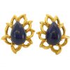 Gold and Lapis Lazuli Ear Clips by David Webb c1960 - Image 2