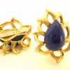Gold and Lapis Lazuli Ear Clips by David Webb c1960 - Image 4