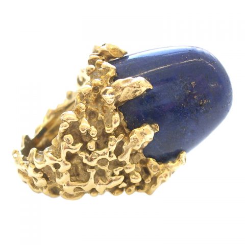 Gold and Lapis Lazuli Ring by Cartier