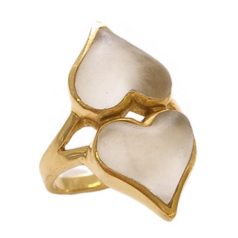 Gold and Rock Crystal Ring by Lalalounis