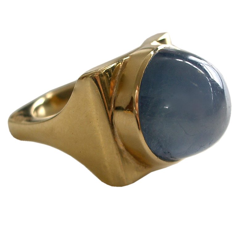 Gold and Sapphire Ring by Dinh Van for Cartier - Kimberly Klosterman ...