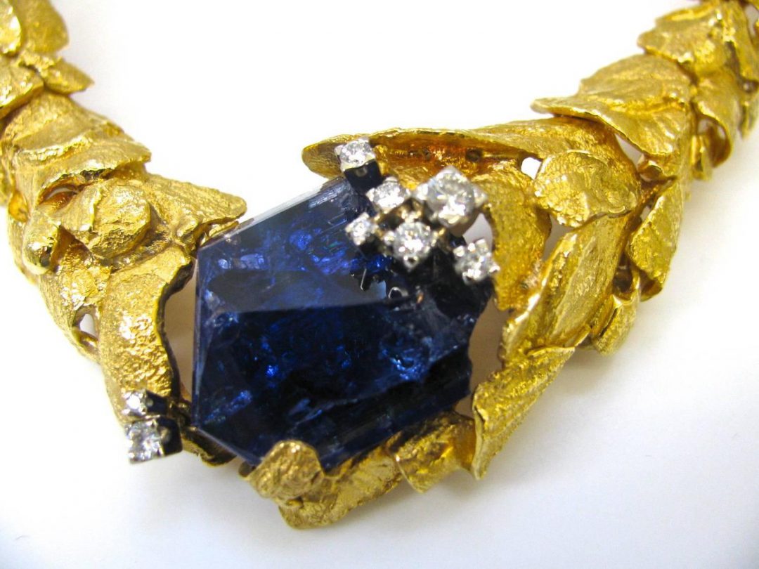Gilbert Albert Gold And Tanzanite Necklace - Image 4