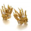 Marianne Ostier Gold Emerald and Diamond Brooch/Ear Clips - Image 3