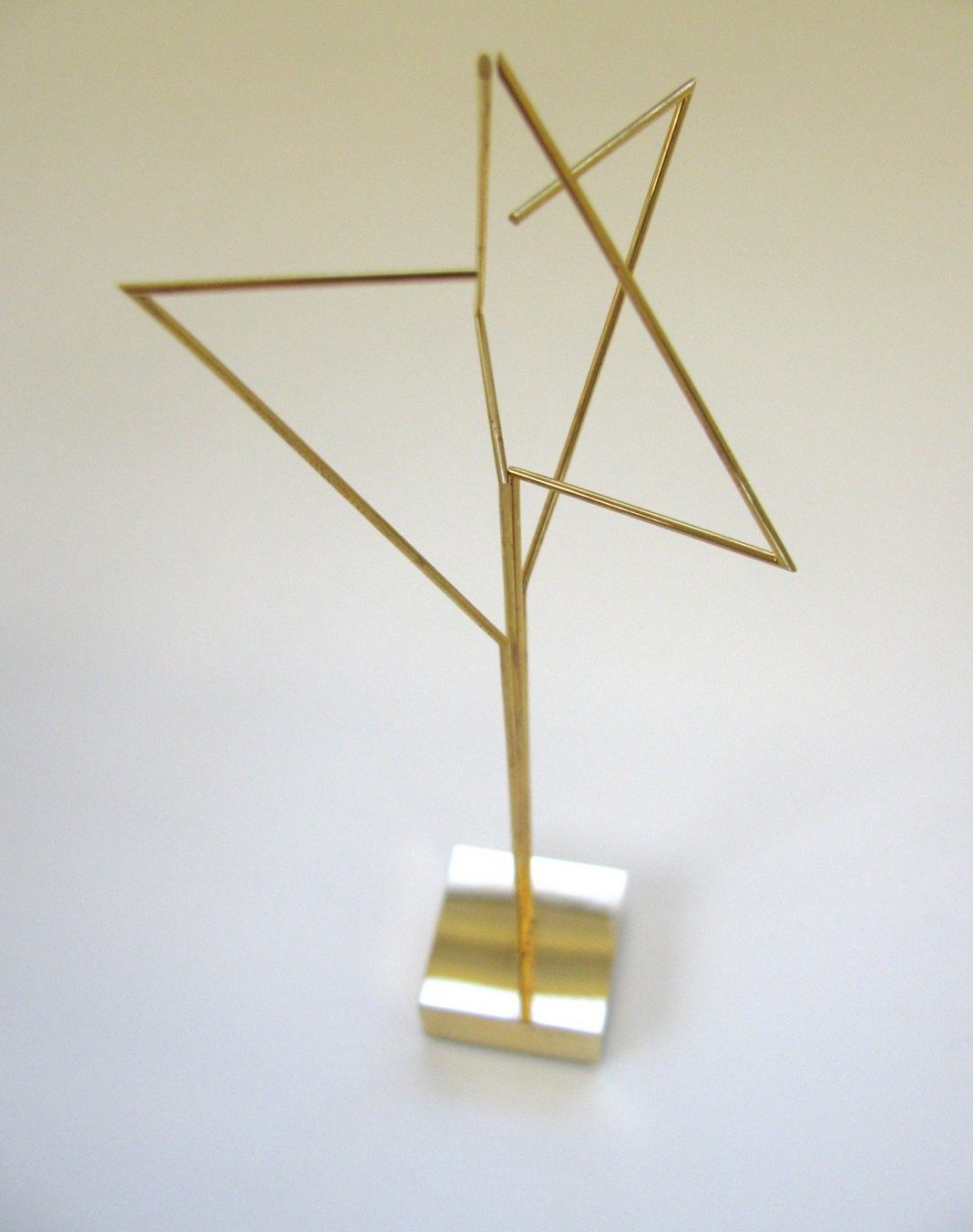 Yaakov Agam Gold Kinetic Star of David Sculpture - Image 4