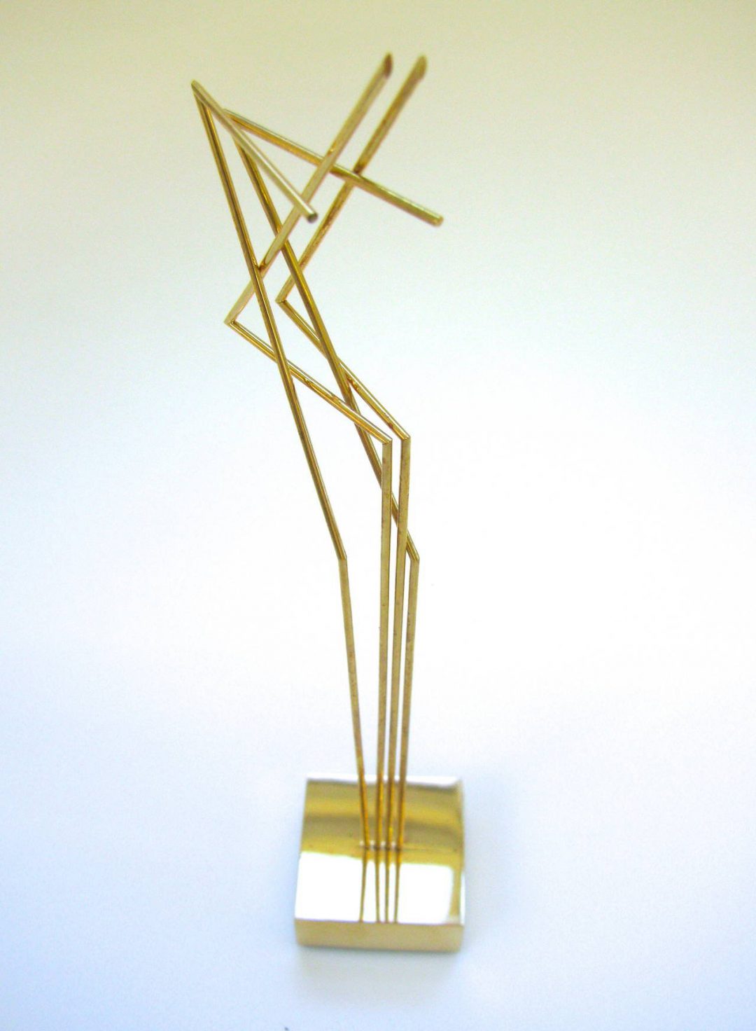Yaakov Agam Gold Kinetic Star of David Sculpture - Image 5