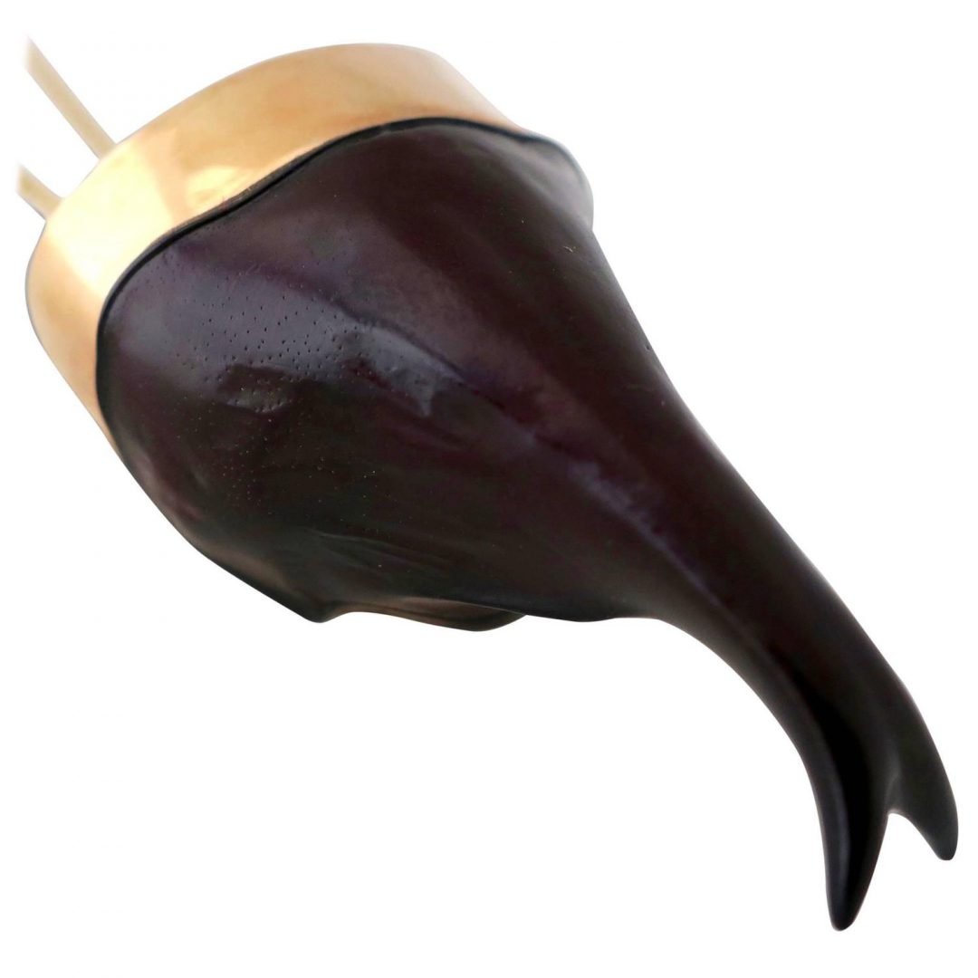 Gold Rhinoceros Beetle Necklace