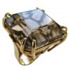 A Gold and Smokey Quartz Retro Ring c1945