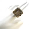 A Gold and Smokey Quartz Retro Ring c1945 - Image 3
