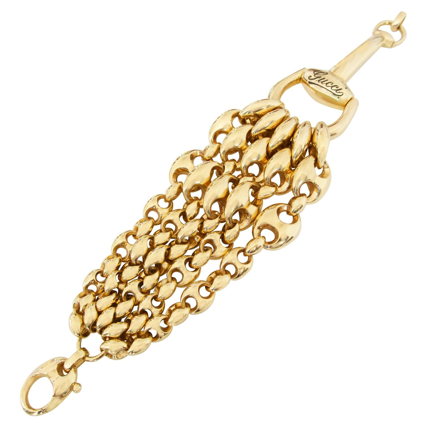 gucci gold bracelet womens