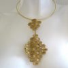 H. STERN 1970's White and Yellow Gold Pendant and Ear Clips - Image 7