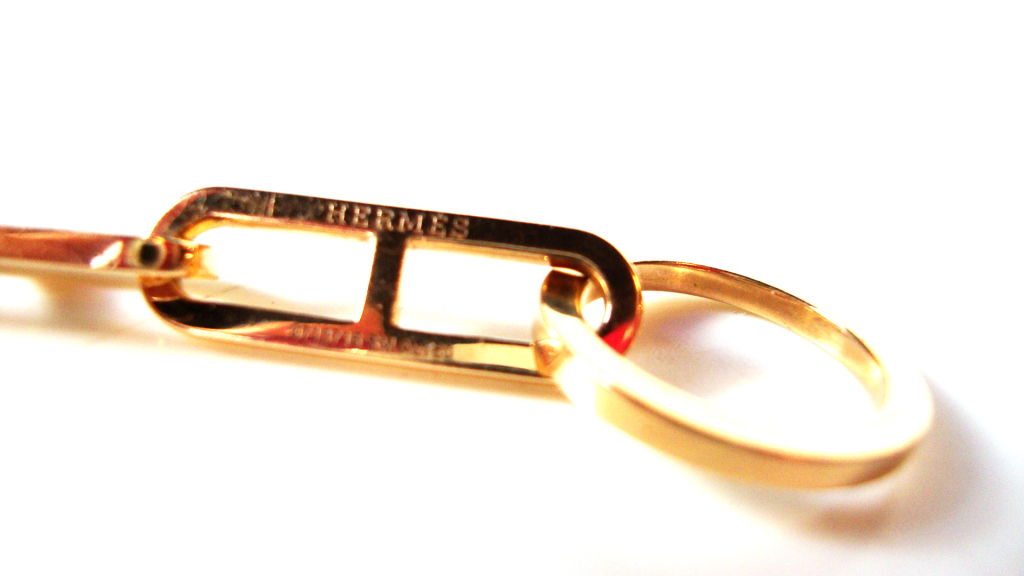 HERMES enamel GM bracelet bangle orange made in France Arm circumference  19cm | eBay