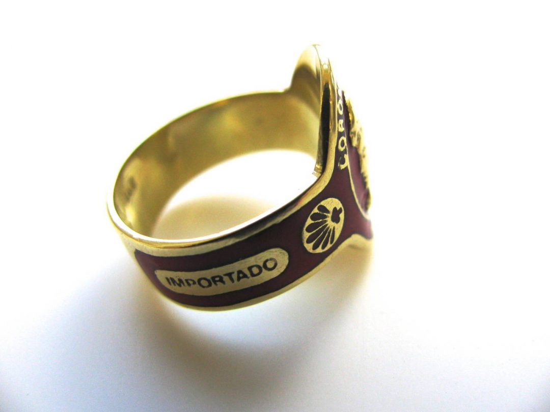 Cartier Enamel Gold Cigar Band Ring - Image 4