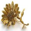 Chaumet Gold Sunflower Brooch - Image 4