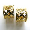 Verdura Gold "Crisscross" Ear Clips - Image 4