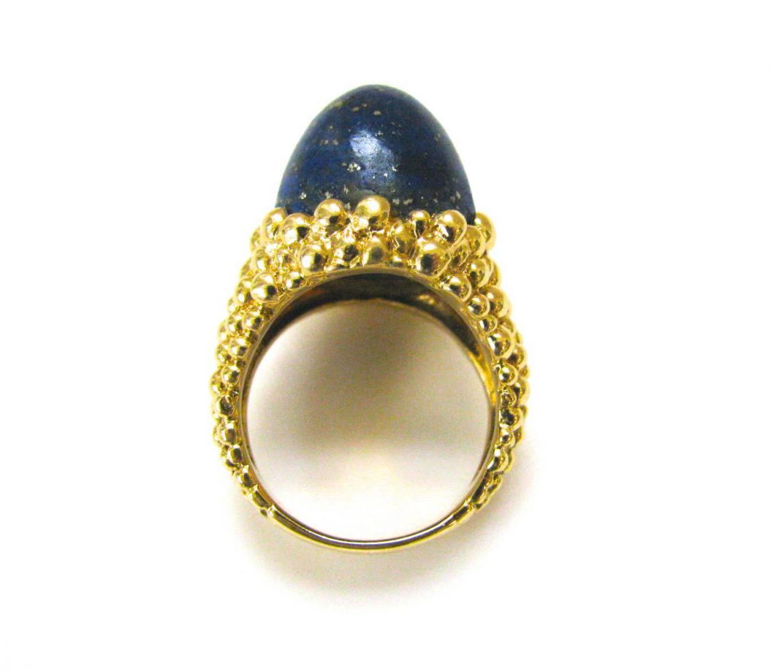 Kutchinsky Lapis Lazuli Dome Ring 1970 - Image 3