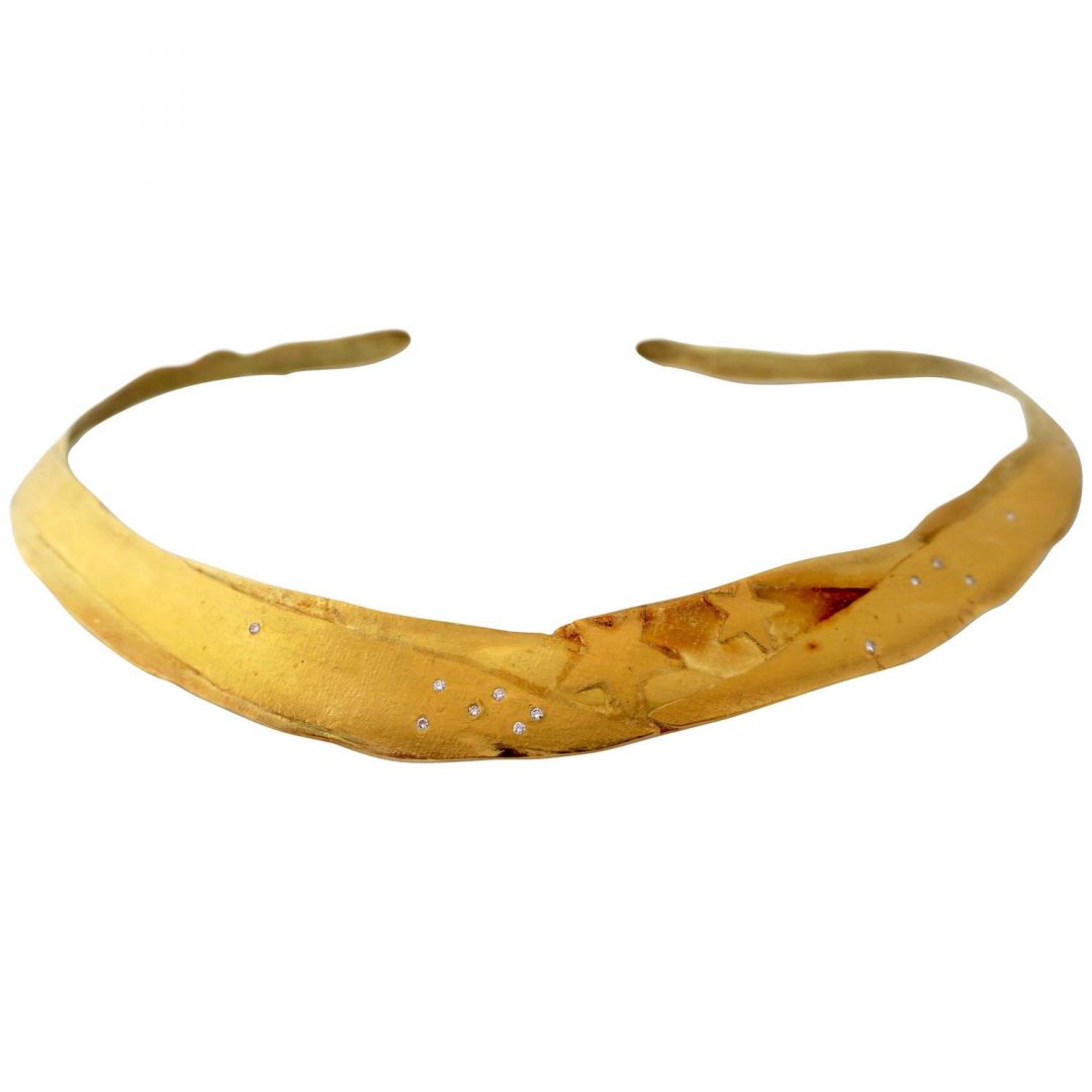 Betsy Fuller Stardust Collection Multigold Vintage Choker Necklace