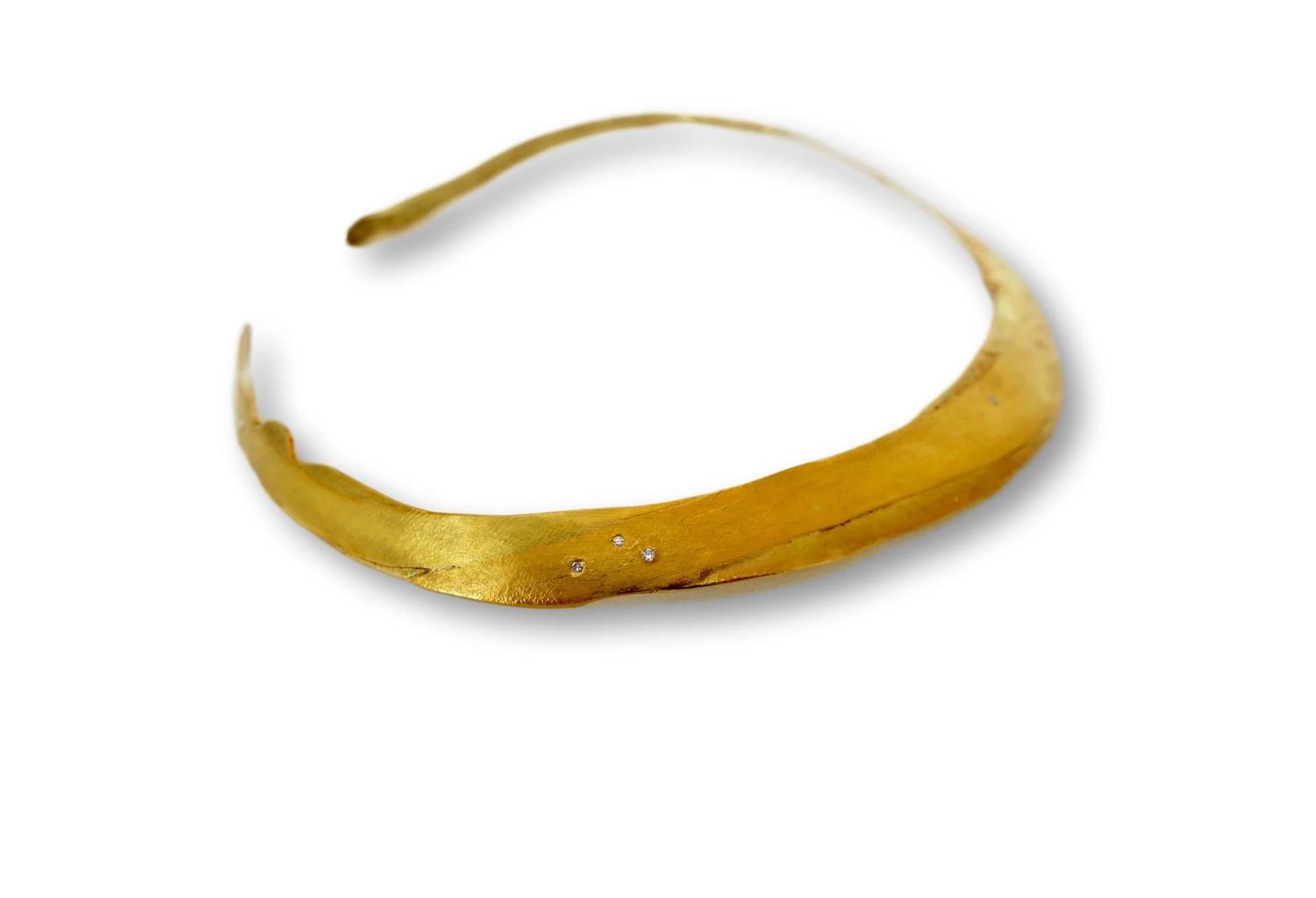 Betsy Fuller Stardust Collection Multigold Vintage Choker Necklace - Image 4