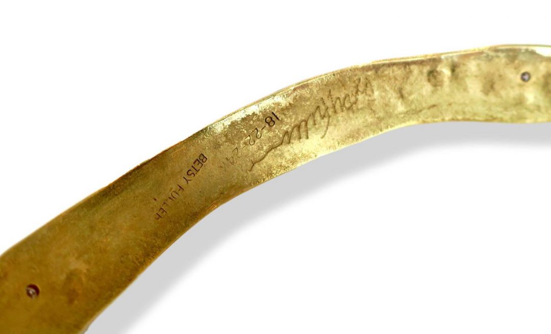 Betsy Fuller Stardust Collection Multigold Vintage Choker Necklace - Image 5