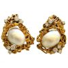 GIlbert Albert South Sea Pearl Ear Clips c1965 - Image 3