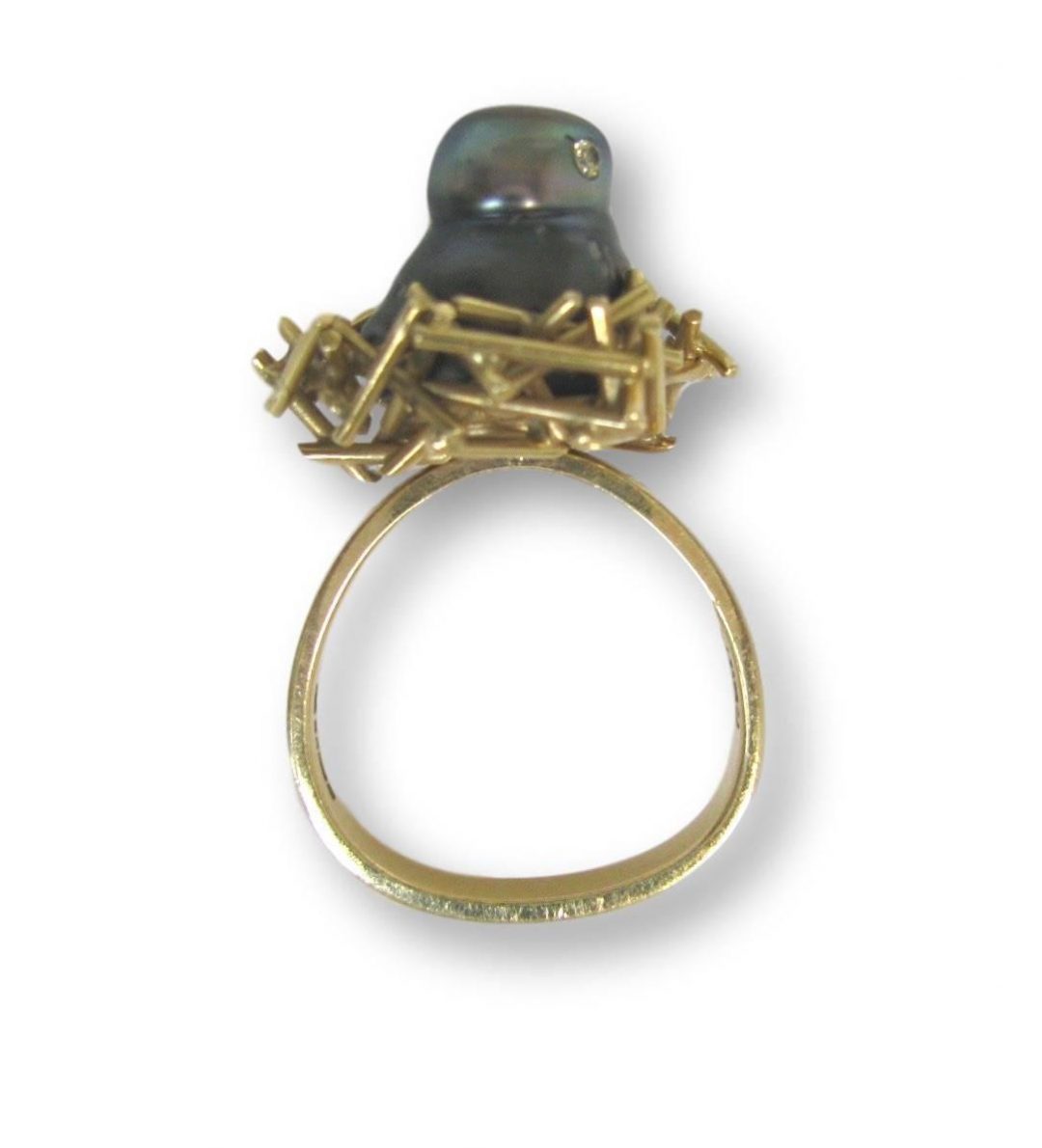 Andrew Grima Pearl and Diamond Chick Ring - Image 3