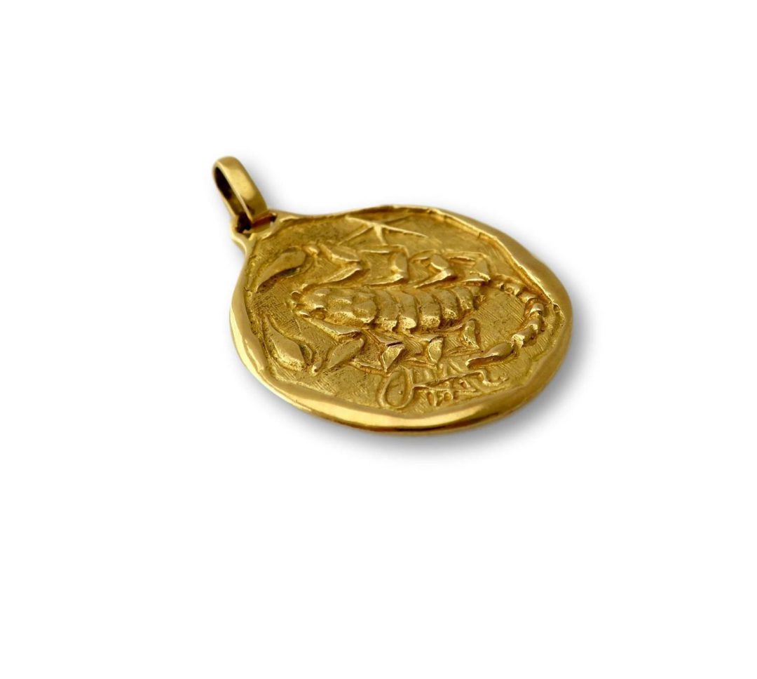 Scorpio Zodiac Pendant Italian Circa 1970 - Image 3