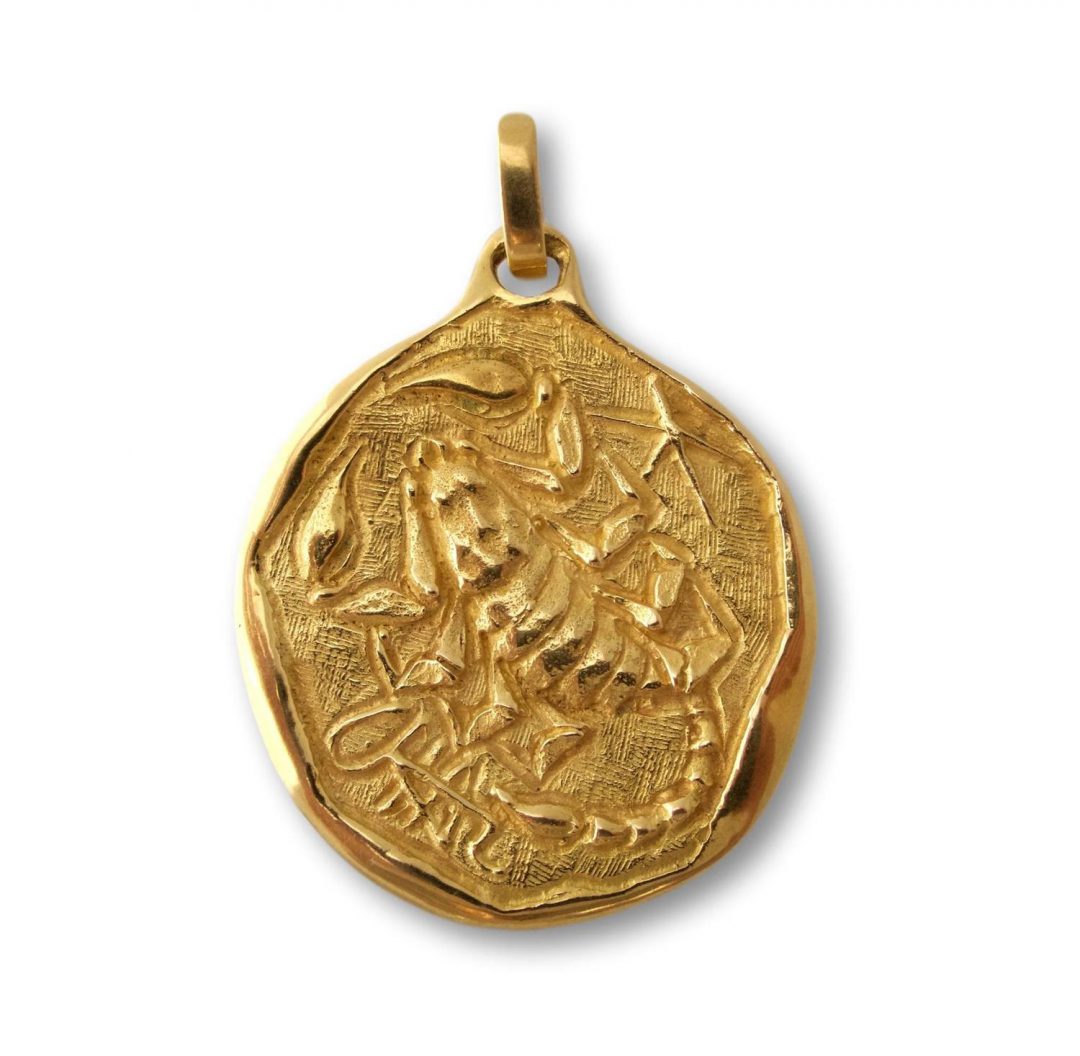 Scorpio Zodiac Pendant Italian Circa 1970 - Image 2