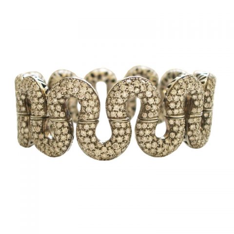 Serpentine Diamond Bracelet