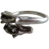 Sterling Horse Bangle Bracelet by Hermes - Image 4