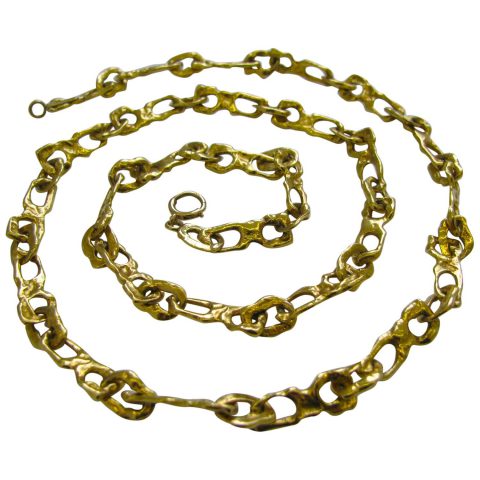 Tiffany & Co. Gold Link Necklace Circa 1970