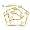 VAN CLEEF AND ARPELS, Mother of Pearl Vintage Alhambra Necklace - Image 5