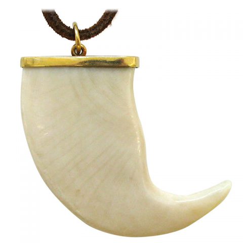 A Gold and Ivory Pendant, c1970